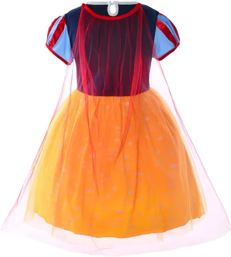 Vista 3 de Disfraz de princesa para fiesta de cumpleaños para niñas pequeñas con diadema