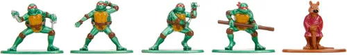 Vista 4 de Jada TMNT - Paquete de 18 figuras Wave 2 de 1.65 pulgadas fundidas a presión Nano Metalfigs, juguetes para niños y adultos