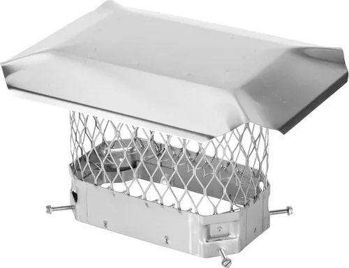 Vista 11 de Draft King CBO913 - Tapón de chimenea de acero galvanizado negro con perno, 9 x 13 pulgadas