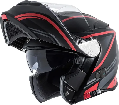 Vista 29 de Torc T-28B - Casco modular Bluetooth Dark Star