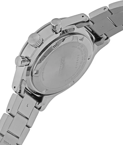 Vista 4 de SEIKO Reloj cronógrafo de cuarzo con esfera negra para hombre SSB413P1, Negro -, Cronógrafo, reloj de cuarzo
