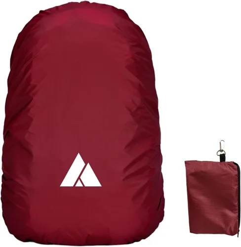 Vista 12 de Cubierta impermeable para mochila de lluvia (15-90L), cubierta de nylon resistente con sistema de cierre doble ajustable actualizado y bolsa