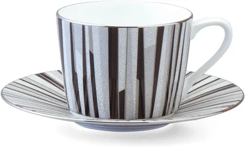 Vista 9 de Narumi 50994-2731 Shagreen, 12.8 fl oz (380 cc), negro, patrón moderno y simple, regalo del día del padre, caja de regalo incluida