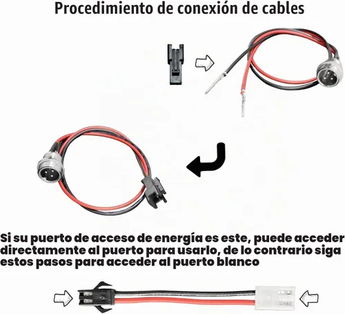 Vista 2 de Puerto de carga Hoverboard de repuesto para Hover-1 Swagtron TOMOLOO Segway Smart Self-Balancing Scooter Eléctrico etc. (2 puntas 3 pines)
