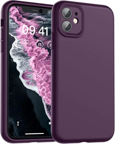 Vista 193 de SUPFINE - Funda diseñada para iPhone 12, silicona líquida premium con [forro de microfibra suave antiarañazos][protección de cámara mejorada], funda