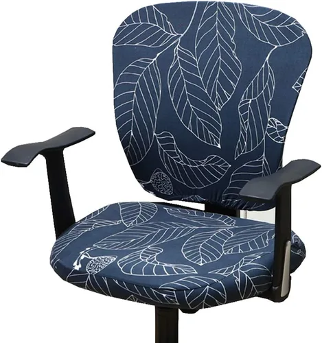 Vista 9 de XNN Funda para silla de oficina de computadora, fundas universales elásticas para sillas giratorias (A)