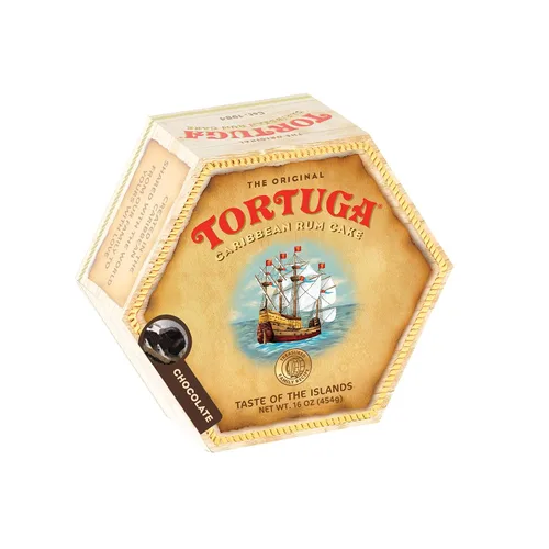 Vista 26 de Tortuga - Paquete de regalo de surtido de pasteles de ron caribeño de 4 onzas