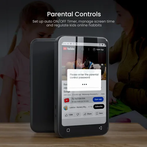 Vista 2 de TIMMKOO Reproductor MP3 para niños de 80 GB con Bluetooth, controles parentales, Spotify preinstalado, audible, reproductor de música MP4 WiFi de 4