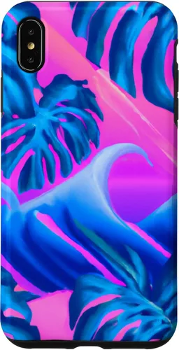 Vista 7 de iPhone 15 Hawaii Vaporwave Sunset Synthwave Hawaiian Case