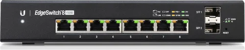 Vista 2 de Ubiquiti ES-8-150W Networks EdgeSwitch 8 Gigabit Ethernet gestionado, 150 W