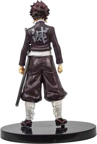 Vista 3 de Kamado Tanjiro Figura de Demon Anime Training Outfit Design Figurine Statua Toy 6 pulgadas Coleccionable Escritorio