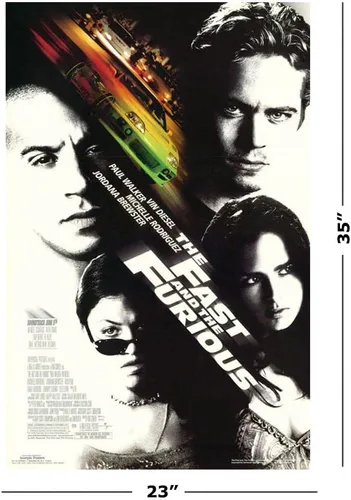 Vista 2 de The Fast And The Furious - Póster de película (estilo regular) (tamaño: 23" x 35") (póster y juego de tiras)