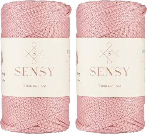 Vista 49 de Cuerda de poliéster Sensy Premium de 3 mm, 120 metros, 100% cordón de polipropileno, cuerda de macramé de 3 mm, cordón para bolsos de ganchillo