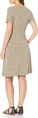 Vista 3 de Tienda Essentials - Vestido de manga casquillo para mujer, estilo cruzado falso