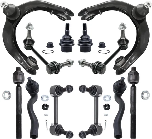Vista 77 de Detroit Axle - Kit de extremo de 12 piezas para Ford Explorer Mercury Mountaineer 1998-2001 1999 2000, 2 brazos de control delanteros superiores