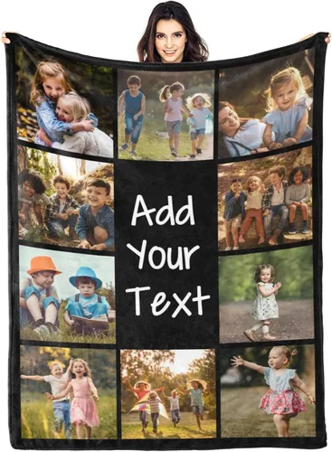 Vista 16 de Mantas personalizadas con foto, manta de fotos personalizada, mantas personalizadas con imagen, regalos personalizados para mujeres, hombres