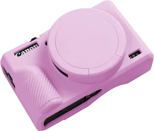 Vista 20 de Funda G7X Mark III, Funda Protectora para Cámara Digital Canon Powershot G7X Mark III, Funda de Silicona con Cubierta de Lente Extraíble, Funda