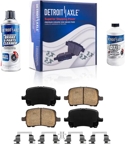 Vista 22 de Detroit Axle - Pastillas de Freno Traseras de Cerámica Izquierda Reemplazo de Pinza para Silverado Sierra Suburban 1500 Tahoe Yukon Escalade ESV EXT