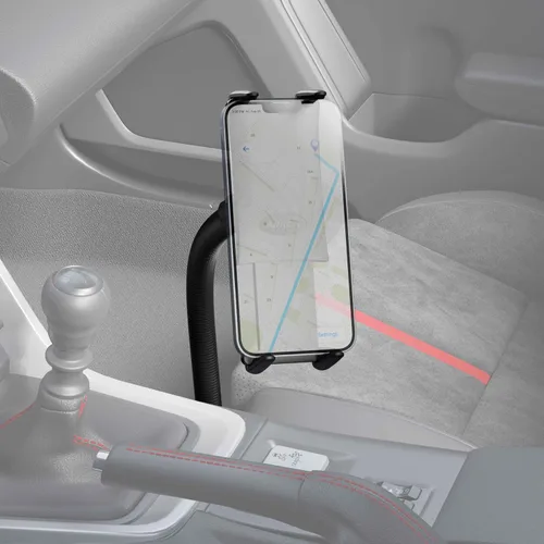 Vista 2 de Arkon Soportes – Soporte para riel de asiento de coche para teléfono o tableta Posicionamiento flexible Cuello de cisne de 22 pulgadas Ajuste