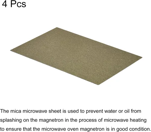 Vista 3 de MECCANIXITY Cubierta de guía de ondas para horno de microondas, placa de reparación de mica, placa de horno para cocina, 5.906 x 3.937 x 0.006 in
