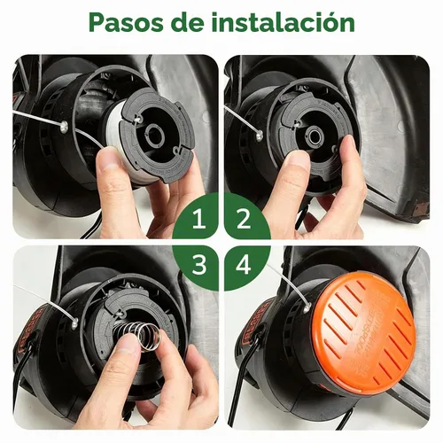 Vista 9 de GreatBuddy Paquete de 3 cuerdas AF-100 compatibles con la línea de recortadora de cuerdas Black Decker Wacker, 30 pies, 0.065 pulgadas