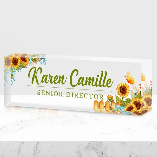 Vista 12 de Placa de nombre de oficina personalizada para escritorio, placa de nombre, regalos personalizados para compañeros de trabajo, jefe, profesor