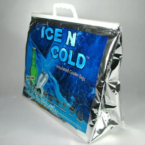 Vista 7 de ICE N COLD Bolsas de refrigeración aisladas para pícnic/compras (paquete de dos) para comestibles, camping, senderismo, playa, viajes, ligero