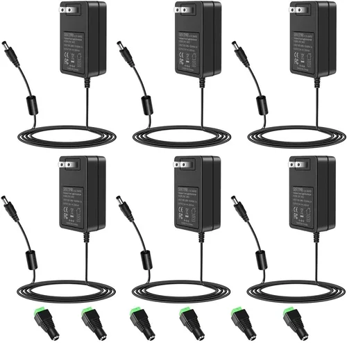 Vista 9 de SHNITPWR Adaptador de fuente de alimentación de 24 V CC 24 voltios 2A 48W AC a CC Convertidor Transformador 100 ~ 240 V Entrada de CA con punta