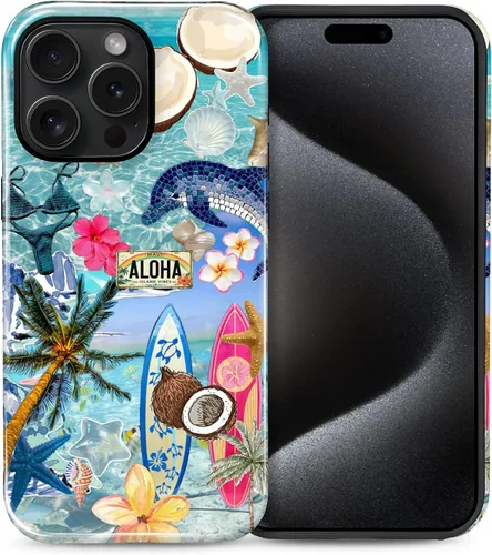 Vista 8 de Funda para iPhone 11, resistente híbrida 2 en 1, protección completa contra golpes con acabado brillante, diseño de collage de tela a cuadros