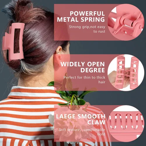 Vista 4 de 49 piezas de accesorios para mujer, pulseras de amistad con ondas de surfista, gargantilla en capas, pinzas para el cabello con garra cuadrada