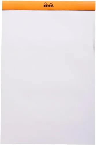 Vista 2 de Libreta Rhodia Head grapada para compras, No. 8 de 74 x 210 mm, rayada y de color negro
