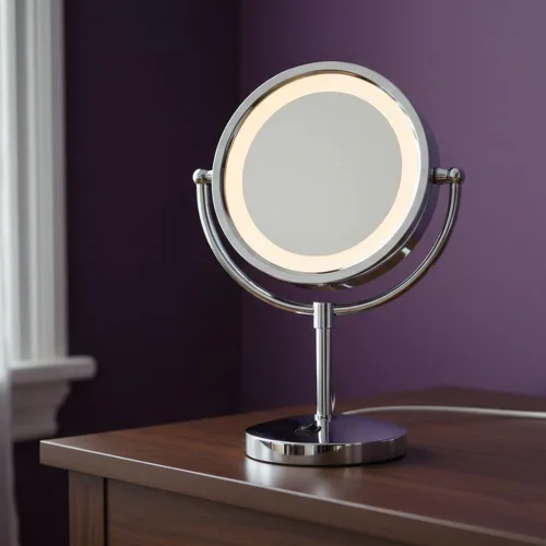 Vista 6 de JERDON Espejo de maquillaje iluminado con aumento 5X - Cromo - HL745CO