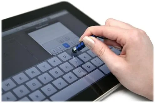 Vista 4 de BoxWave Stylus Pen compatible con Fitpolo Fitness Tracker con monitor de frecuencia cardíaca ID205L (1.3 pulgadas), mini lápiz capacitivo, lápiz