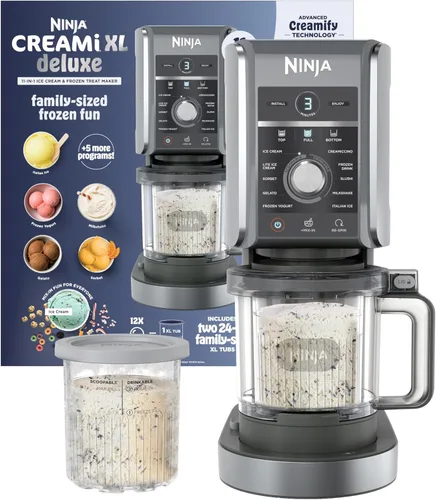 Vista 11 de Ninja CREAMi, Fabricante de Helados, Helado, Gelato, Sorbete, Batidos, Ingredientes Mix, Tazones de Batido y Más, 7 en 1, Tazas de Helado, Tapa