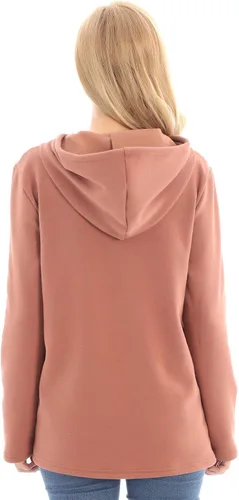 Vista 43 de Bearsland - Sudadera de lactancia y maternidad para mujer, con bolsillos y capucha