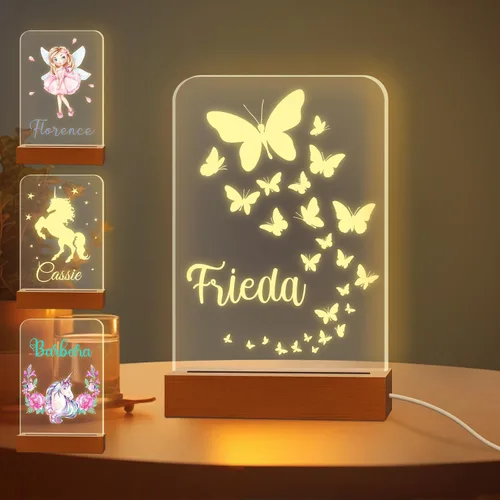 Vista 12 de Luz nocturna con foto personalizada, lámpara LED con nombre de corazón, lámpara acrílica personalizada con imagen, regalo para su novia, amante