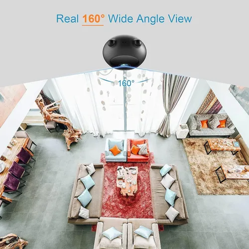 Vista 2 de Mini cámara espía 1080P Cámara oculta WiFi Cámara oculta portátil pequeña HD Nanny Cam con visión nocturna y detección de movimiento, acceso remoto