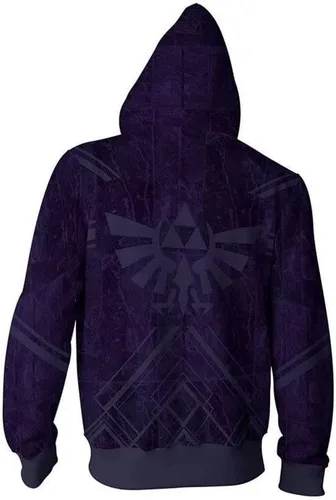 Vista 3 de CHLOBLOM Game Cosplay Hoodie Halloween Costume 3D Link Zipper Jacket