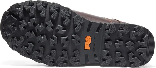 Vista 4 de Timberland PRO Botas de trabajo impermeables para hombre, modelo Boondock, ST café Tumbled L