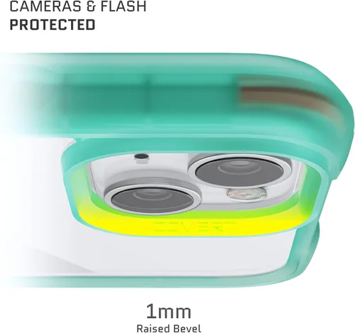 Vista 122 de Ghostek Covert Clear - Funda transparente para iPhone 15 Plus, silicona a prueba de golpes, compatible con accesorios Apple MagSafe, funda Negro