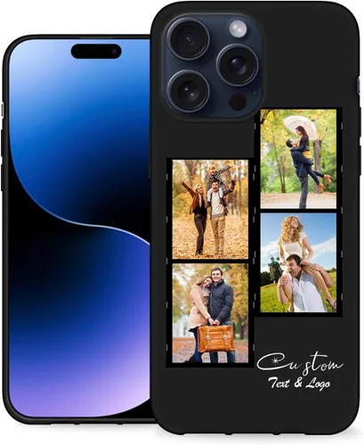 Vista 20 de Funda de teléfono personalizada para Apple iPhone 16, 15, 14, 13, 12, 11 Pro Max Plus Mini XR X XS 8 7+ SE 2022 2020 con imagen, logotipo, texto 01