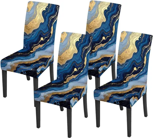 Vista 36 de ANNA QUEEN Juego de 6 fundas para sillas de comedor y cocina, fundas elásticas lavables para sillas de comedor, decoración elegante del hogar