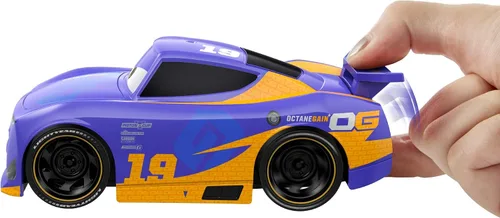 Vista 9 de Disney Cars Toys Turbo Racers surtido, vehículos de personajes de películas, alerón de bomba y carreras, sin baterías para jugar sin fin, a partir