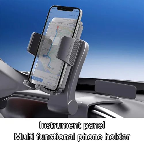 Vista 5 de Soporte multifuncional para teléfono de automóvil, espejo retrovisor para vehículo, soporte para teléfono celular, rotación de 360 grados, soporte