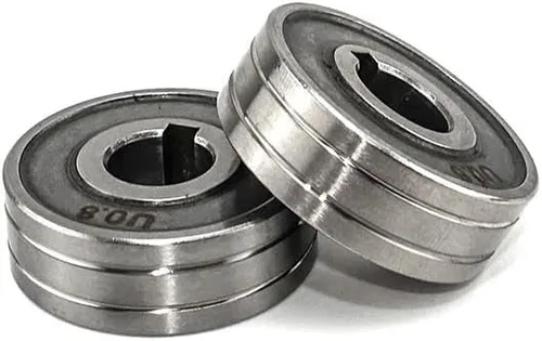 Vista 6 de MIG MAG Rodillo de alimentación de soldadura Rueda de transmisión de alambre 0.024 in 0.031 in 0.039 in Knurl K Groove para acero Aluminio Flux Cord