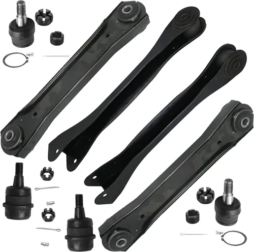 Vista 371 de Detroit Axle - Kit de brazos de control de extremo de 8 piezas para Toyota 2001-2003 Highlander 2002-2003 Camry Lexus ES300, 2 conjuntos de brazos