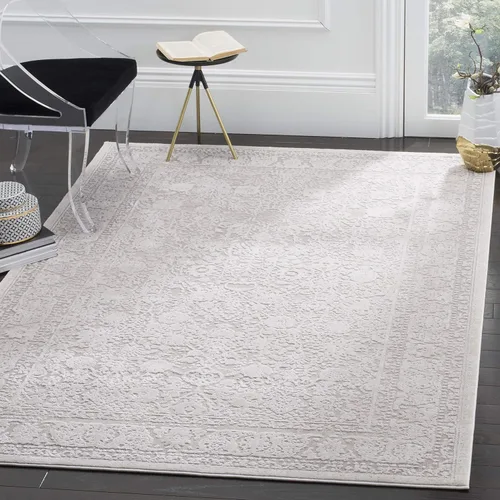 Vista 16 de SAFAVIEH Reflection Collection - Alfombra decorativa, 2 pies 3 pulgadas x 3 pies, color beige y crema, no desprende pelusa y es fácil de limpiar