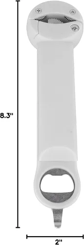 Vista 10 de Haofy Tornillo ajustable de acero inoxidable 3 en 1 multifuncional retráctil para abrebotellas, abridor de botellas, herramienta auxiliar de Beige