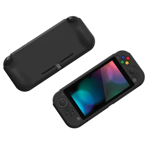Vista 5 de PlayVital ZealProtect Protective Case for Nintendo Switch Lite, Ergomomic Grip Hard Cover - Durable Shock-absorbent Shock-Absorption Anti-Scratch