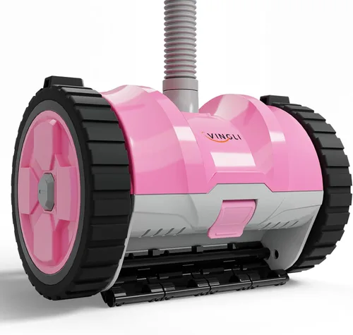 Vista 10 de VINGLI Aspiradora de piscina, barredora automática de piscinas para piscinas terrestres y enterradas, barredora de pared con succión lateral